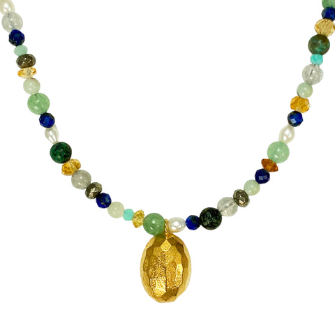 Cosmo Gold Charm Necklace