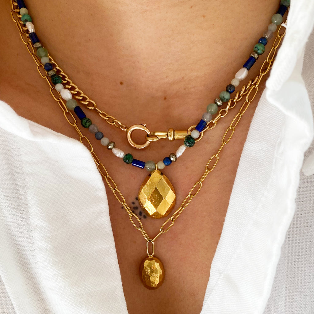 Alma Large Drop Necklace