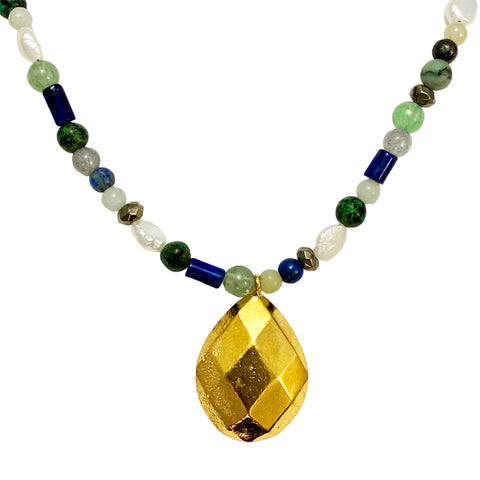 Cosmo Gold Charm Necklace