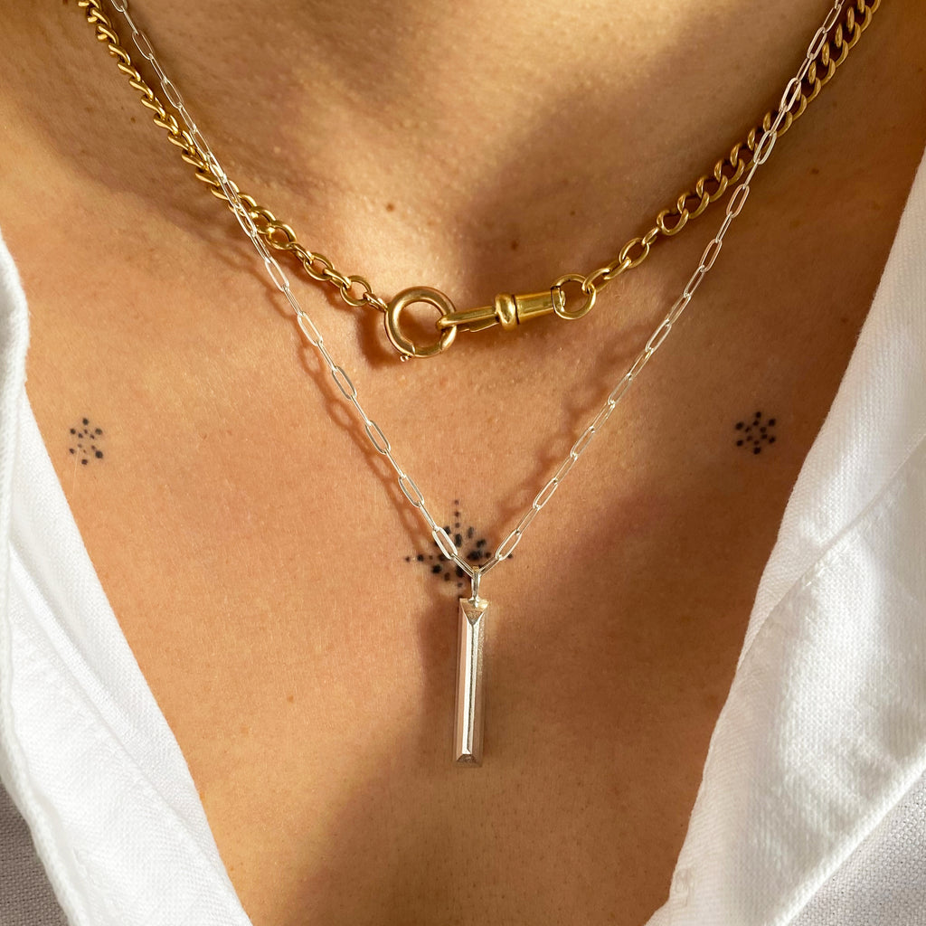 Cosmo Silver Bar Pendant