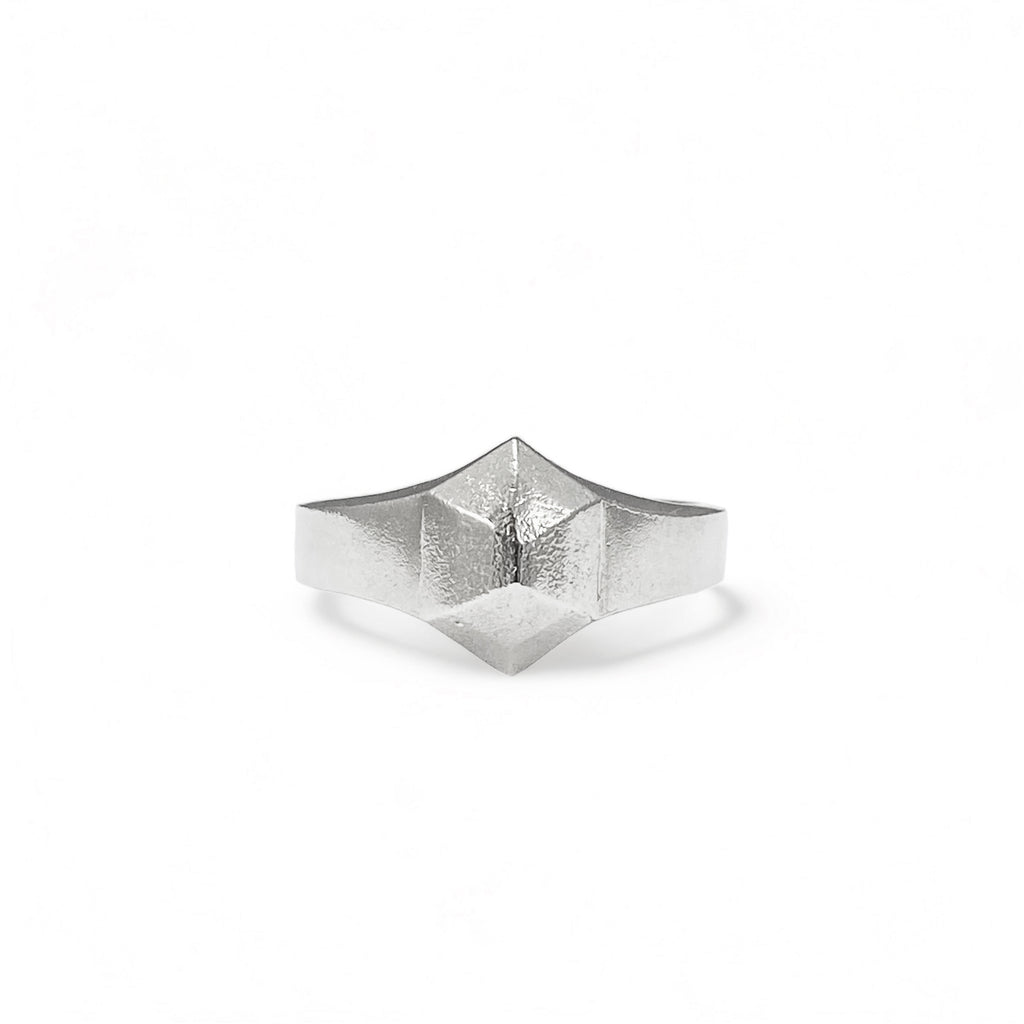 Hexa Silver Signet Ring