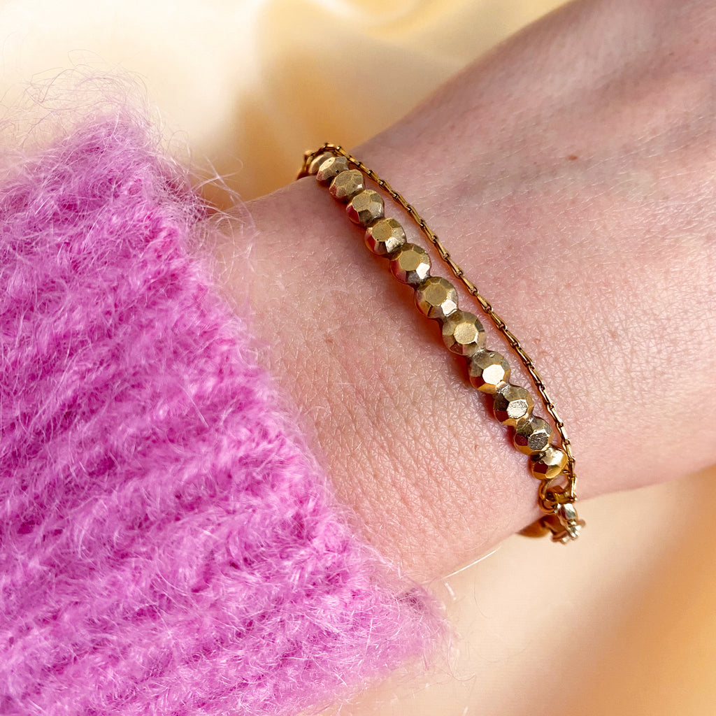 Merci Twist Gold Bracelet