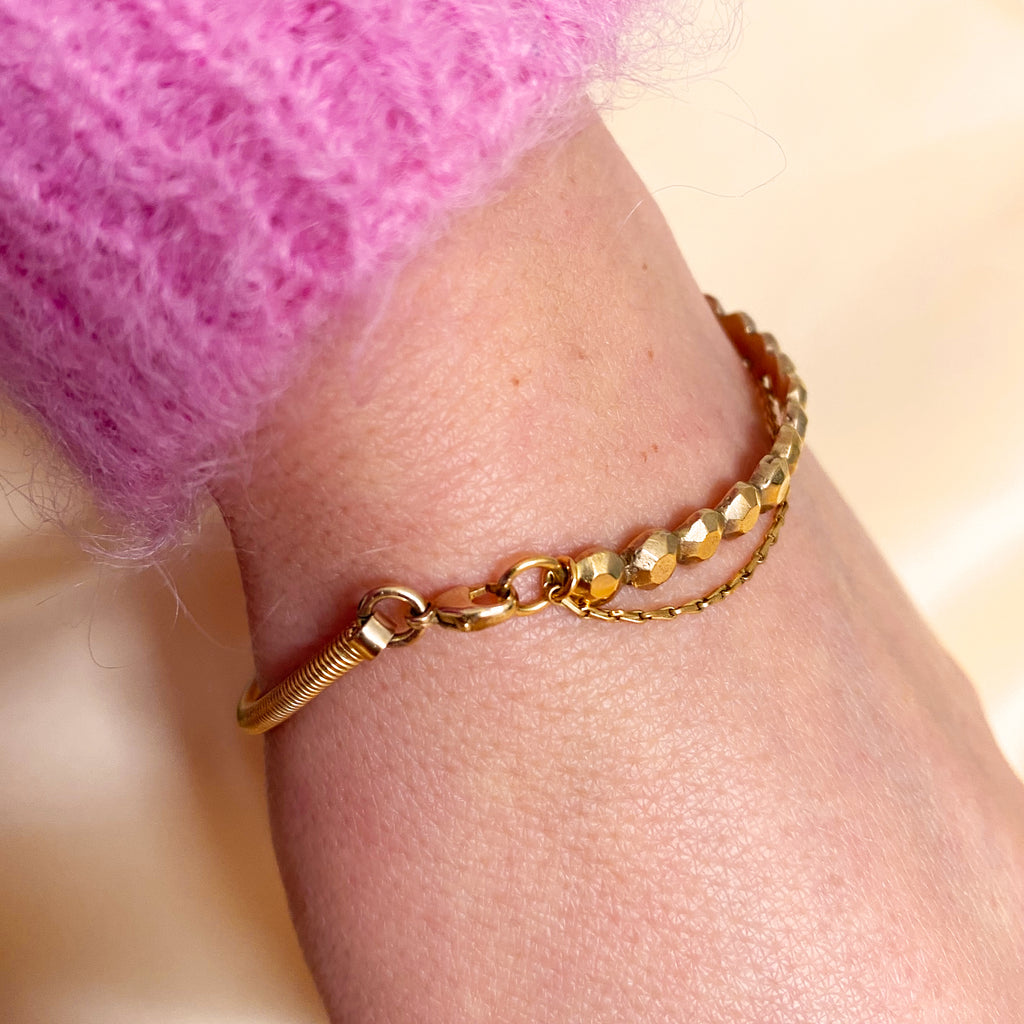 Merci Twist Gold Bracelet