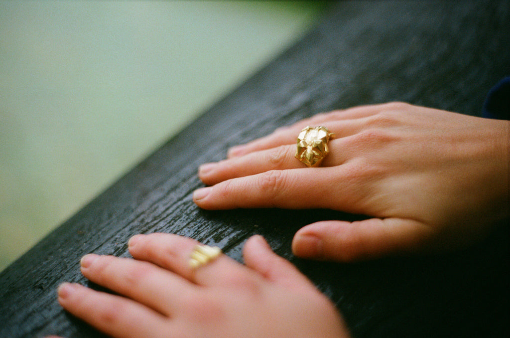 Meteor Ring in Gold