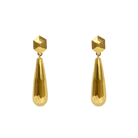 Cosmo Gold Block Earrings