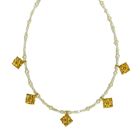 Cosmo Gold Charm Necklace