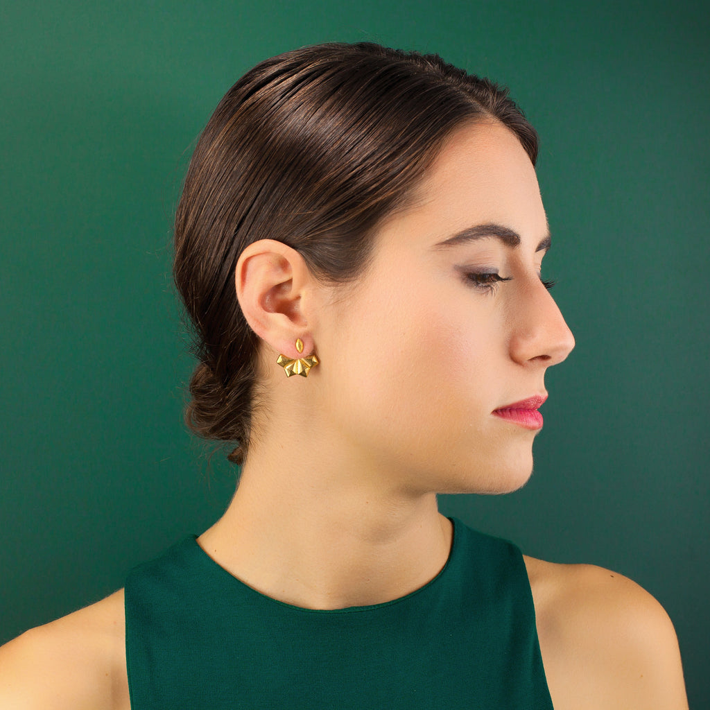 Ella Ear Jackets in Gold
