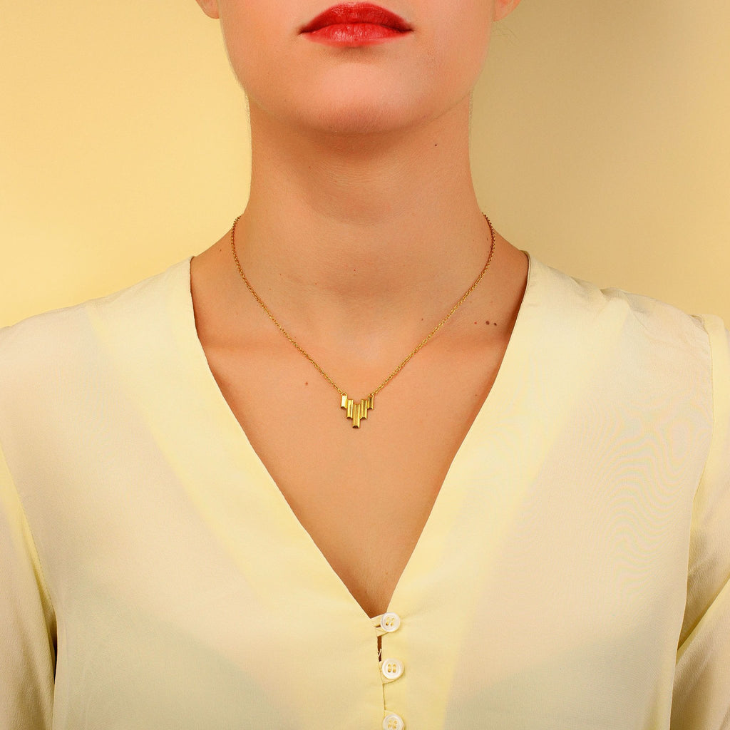Stela Necklace in Gold