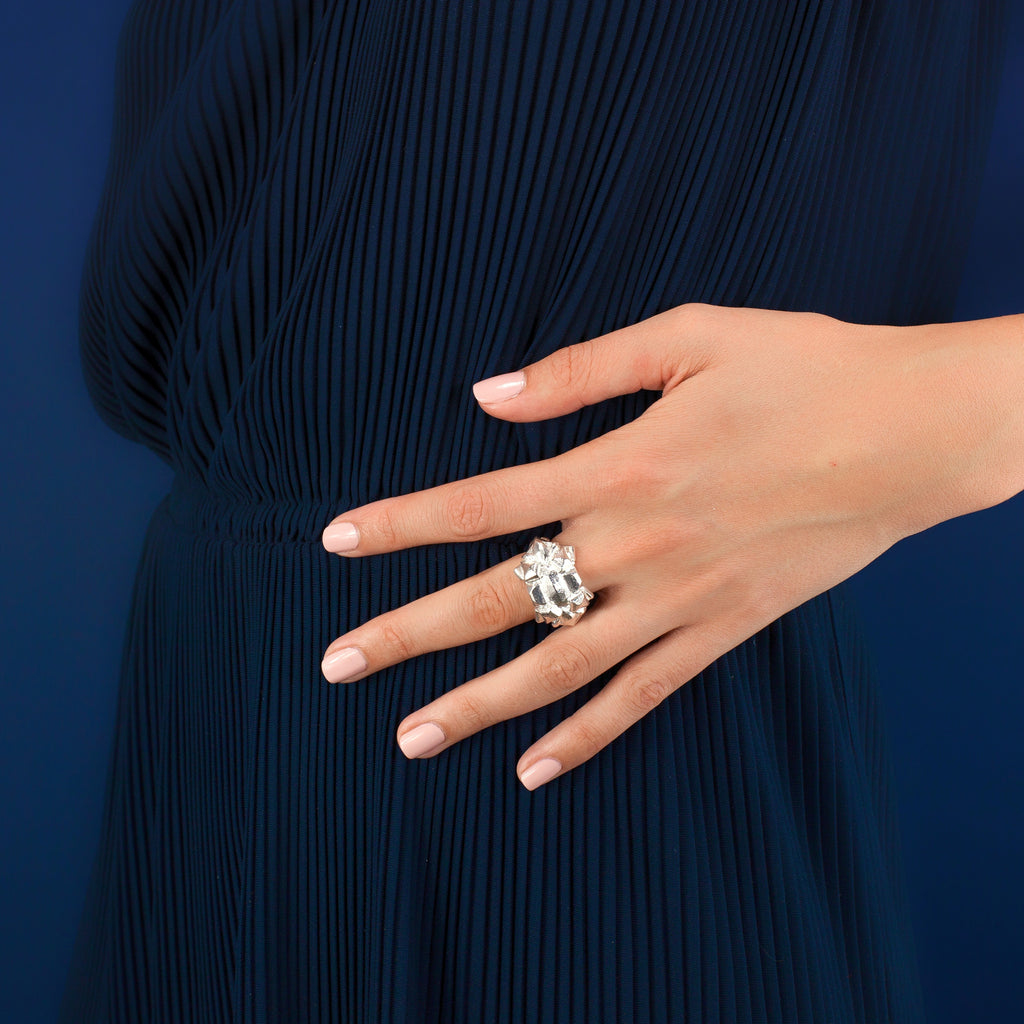 Meteor Ring in Silver