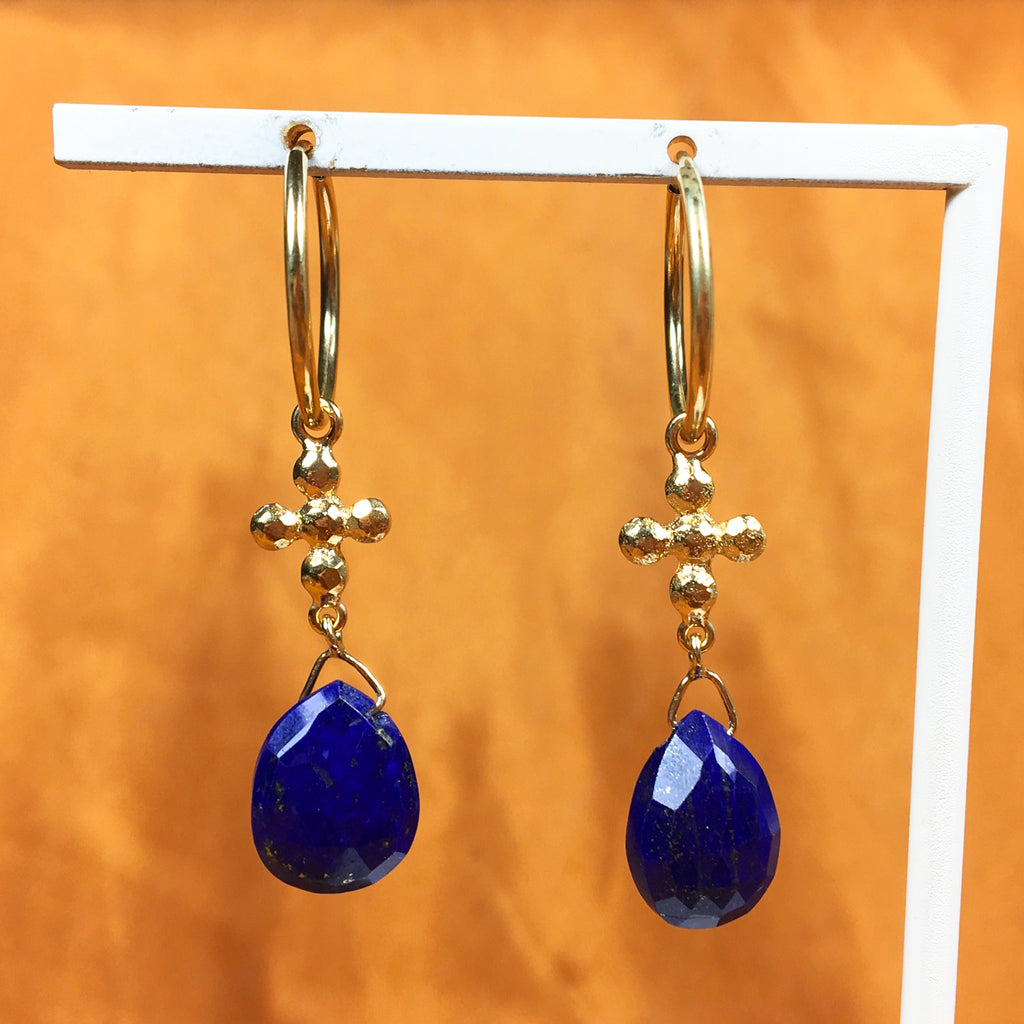Paloma Drop Earrings with Lapis