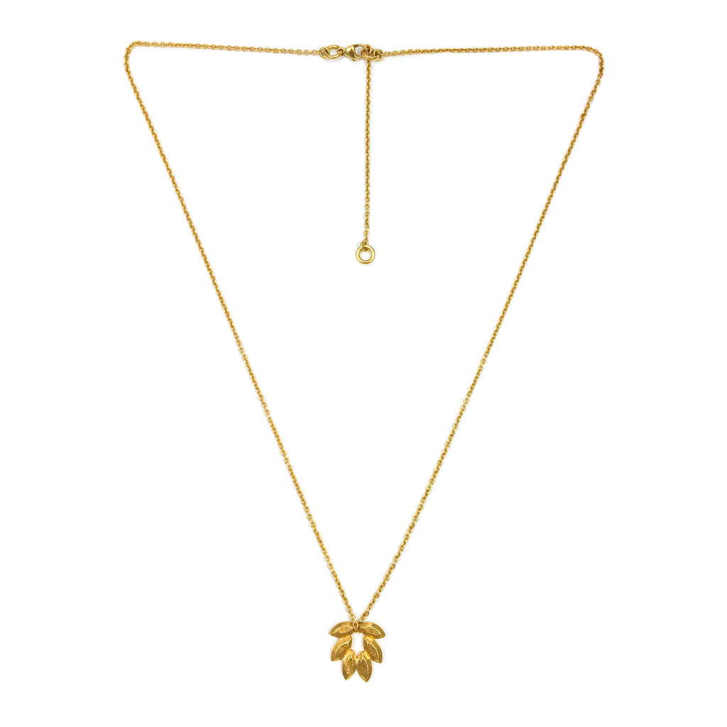 Juni Palm Pendant in Gold