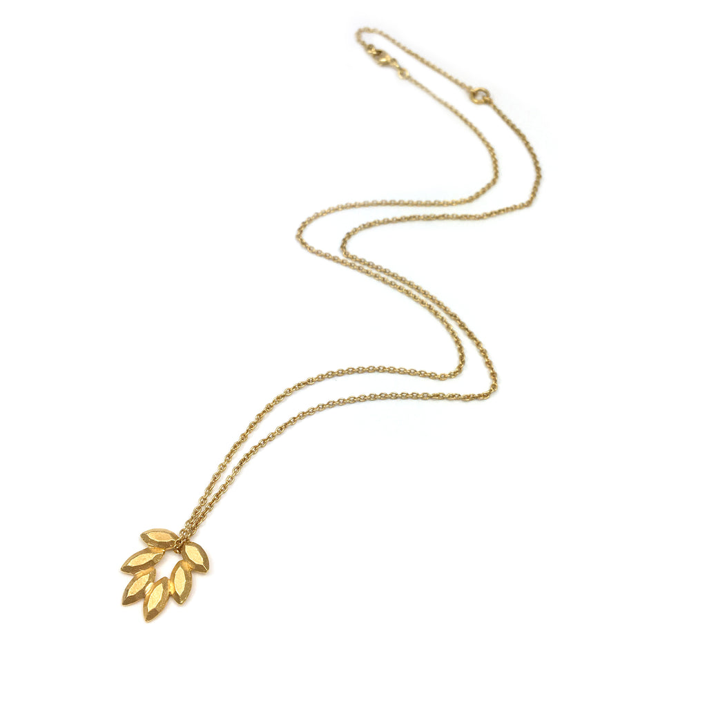 Juni Palm Pendant in Gold