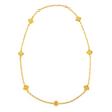 Cosmo Gold Charm Necklace
