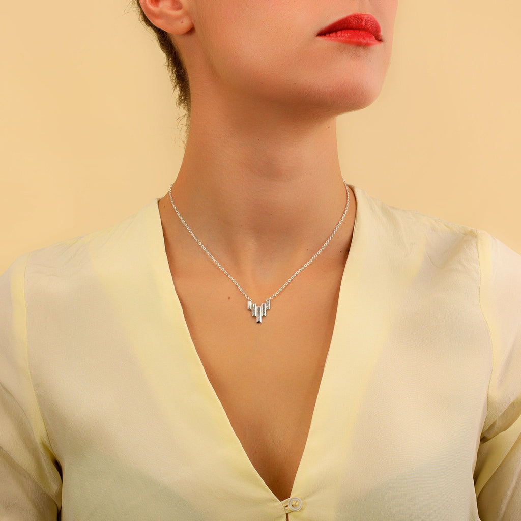 Stela Necklace in Silver