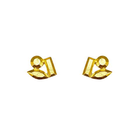 Petra Gold & Carnelian Earrings