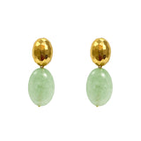 Cora Green Agate Earrings