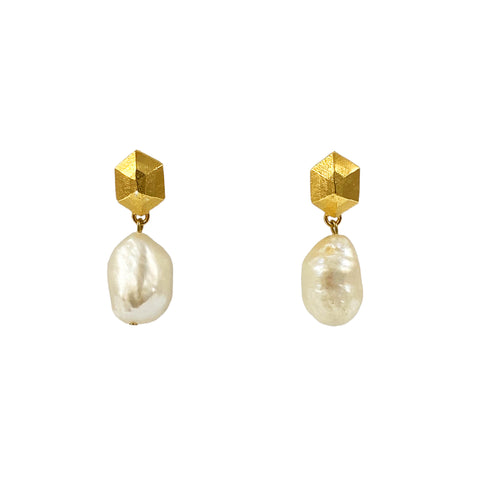 Petra Gold & Carnelian Earrings