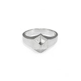 Hexa Silver Signet Ring