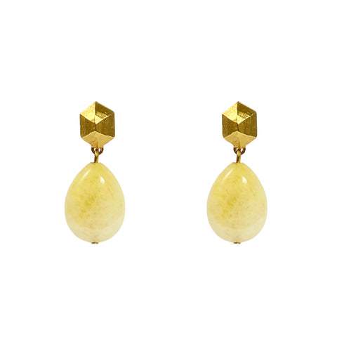 Petra Gold & Lapis Earrings