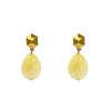Cosmo Yellow Jade Earrings