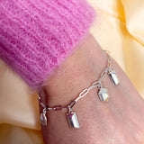 Cosmo Silver Charm Bracelet