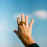 Nour Dome Ring in Gold