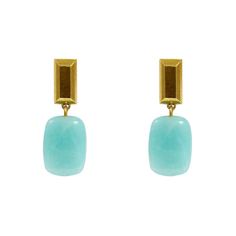 Petra Gold & Lapis Earrings