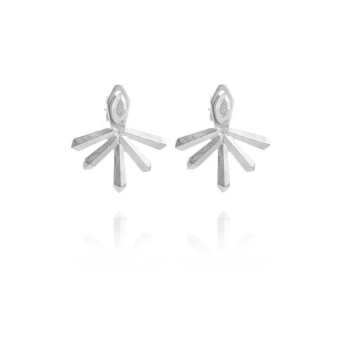 Scala Bar Earrings in Silver