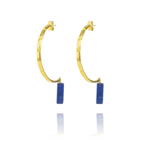 Paloma Drop Earrings with Lapis