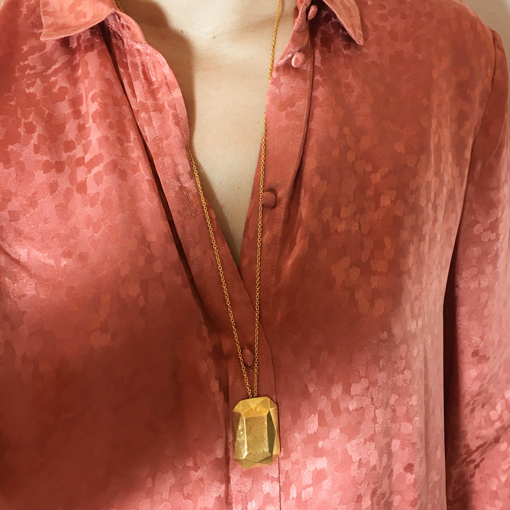 Large Petra Necklace in Gold
