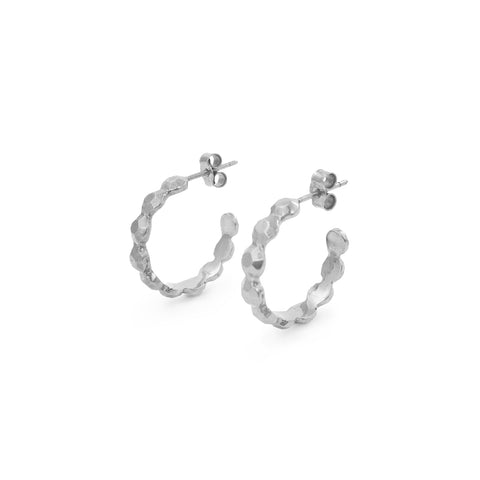 Cosmo Silver Hexa Earrings