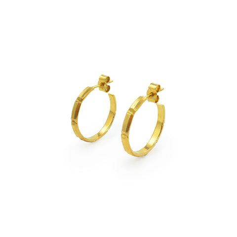 Cosmo Gold Block Earrings