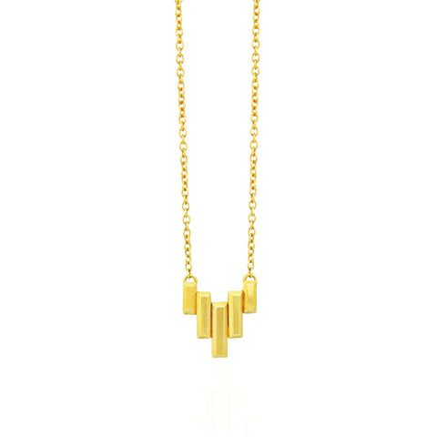 Cosmo Gold Charm Necklace